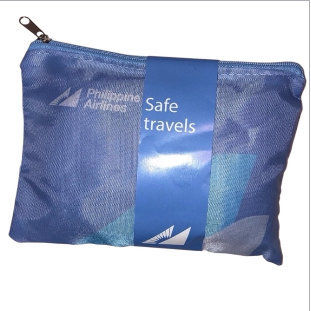 Philippine Airlines Toiletry Bag NEW Blue Amenity Cosmetic